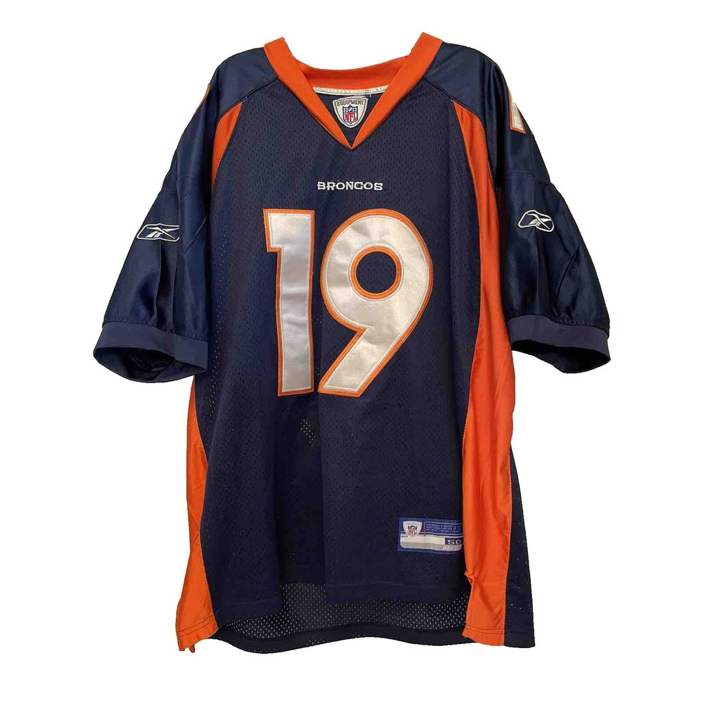Denver Broncos NFL Football Jersey RBK Mens Size 50 XL Eddie Royal 19 Reebok